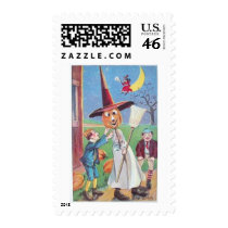 Vintage Halloween Greeting Cards Classic Posters Postage Stamps
