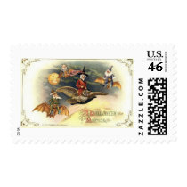 Vintage Halloween Greeting Cards Classic Posters Stamp