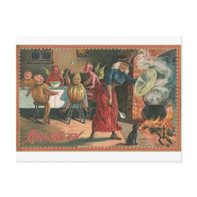 Vintage Halloween Greeting Cards Classic Posters postcards
