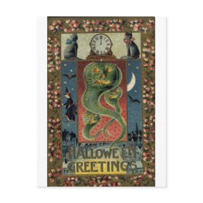 Vintage Halloween Greeting Cards Classic Posters postcards