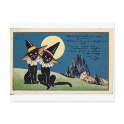 Vintage Halloween Greeting Cards Classic Posters postcards