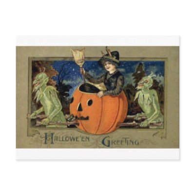 Vintage Halloween Greeting Cards Classic Posters postcards