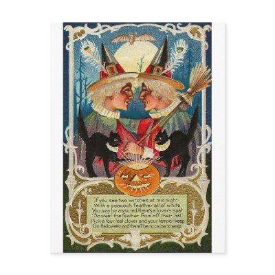 Vintage Halloween Greeting Cards Classic Posters postcards