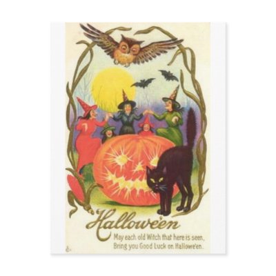 Vintage Halloween Greeting Cards Classic Posters postcards
