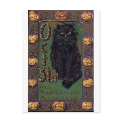 Vintage Halloween Greeting Cards Classic Posters postcards