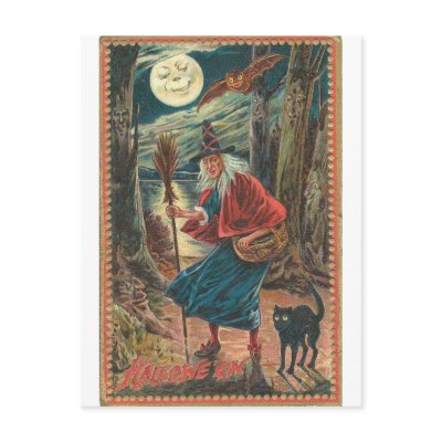 Vintage Halloween Greeting Cards Classic Posters postcards