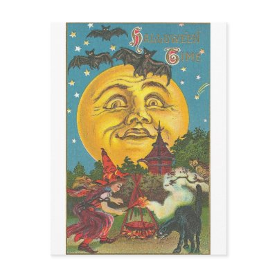Vintage Halloween Greeting Cards Classic Posters postcards