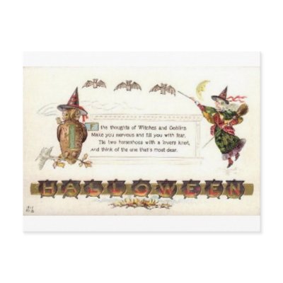 Vintage Halloween Greeting Cards Classic Posters postcards