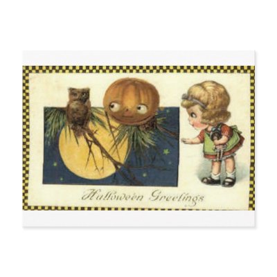Vintage Halloween Greeting Cards Classic Posters postcards