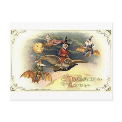 Vintage Halloween Greeting Cards Classic Posters postcards