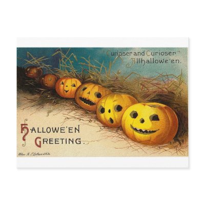 Vintage Halloween Greeting Cards Classic Posters postcards
