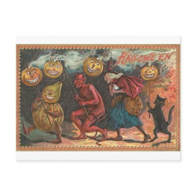 Vintage Halloween Greeting Cards Classic Posters postcards