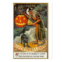 Vintage Halloween Greeting Cards Classic Posters Post Card