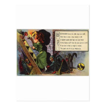 Vintage Halloween Greeting Cards Classic Posters Postcard