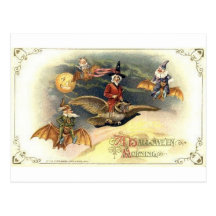 Vintage Halloween Greeting Cards Classic Posters Post Card