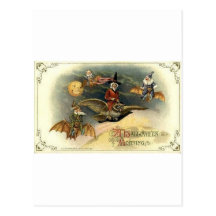 Vintage Halloween Greeting Cards Classic Posters Post Cards