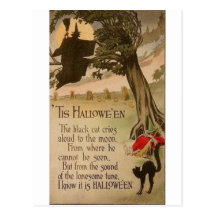 Vintage Halloween Greeting Cards Classic Posters Postcard