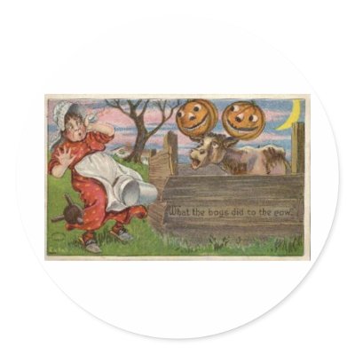 Vintage Halloween Greeting Cards Classic Posters stickers