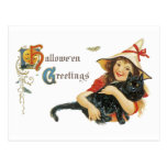 Vintage Halloween Greetings Post Card