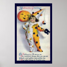 Vintage Halloween Posters on Vintage Halloween Greeting Posters  Vintage Halloween Greeting Prints