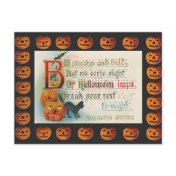 Vintage Halloween Imps Post Cards