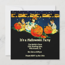 Vintage Halloween Invitation