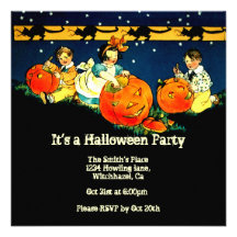 Vintage Halloween Invitation