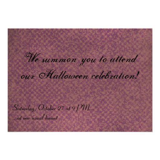Vintage Halloween Invitation