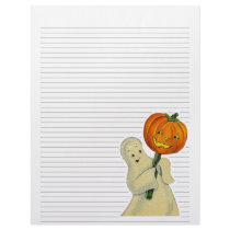 Vintage Halloween Lined Letterhead Stationery by Vintage_Gifts Vintage Halloween Lined Letterhead Stationery