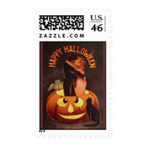 Vintage Halloween Lovers Postage postage by JuJuGarden Vintage Halloween Lovers Postage postage