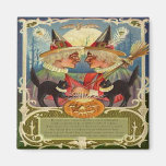 Vintage Halloween Magnet -A