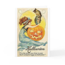 Vintage Halloween Mirror Card by vintagehalloween Vintage Halloween Mirror Card