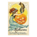 Vintage Halloween Mirror Card posters by vintagehalloween Vintage Halloween Mirror Card posters