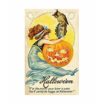 Vintage Halloween Mirror Card t-shirts by vintagehalloween Vintage Halloween Mirror Card t-shirts