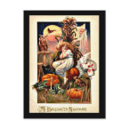 Vintage Halloween Nightmare postcard