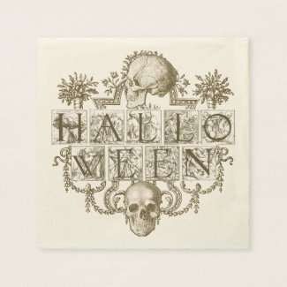 Vintage Halloween Paper Napkins