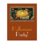 Vintage Halloween Party flyers