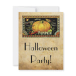 Vintage Halloween Party Announcement