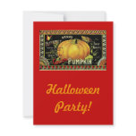 Vintage Halloween Party Personalized Invites