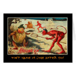 Vintage Halloween Party Invite With Bloody Text Card