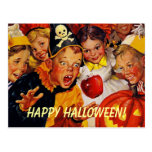 Vintage Halloween Party Postcard