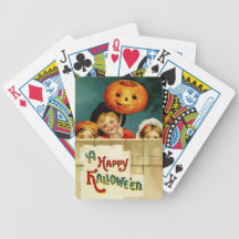 Vintage Halloween Playing Cards
