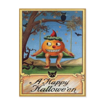 Vintage Halloween Postcard