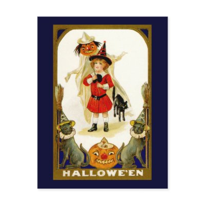 Vintage Halloween Postcard