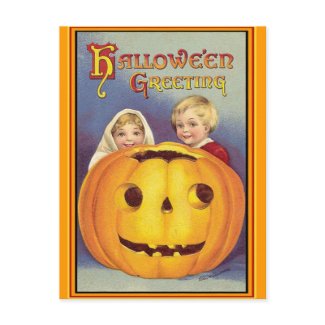 Vintage Halloween postcard