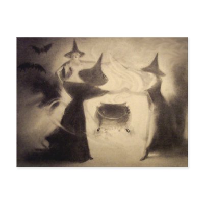 Vintage Halloween Postcard