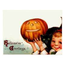 Vintage Halloween Postcard