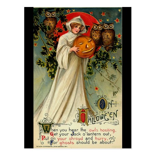 Vintage Halloween Postcard