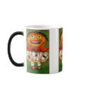 Vintage Halloween Pumpkin Head Girl Mug by vintagehalloween Vintage Halloween Pumpkin Head Girl Mug
