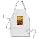 Vintage Halloween Pumpkin Patch with Haystacks Aprons